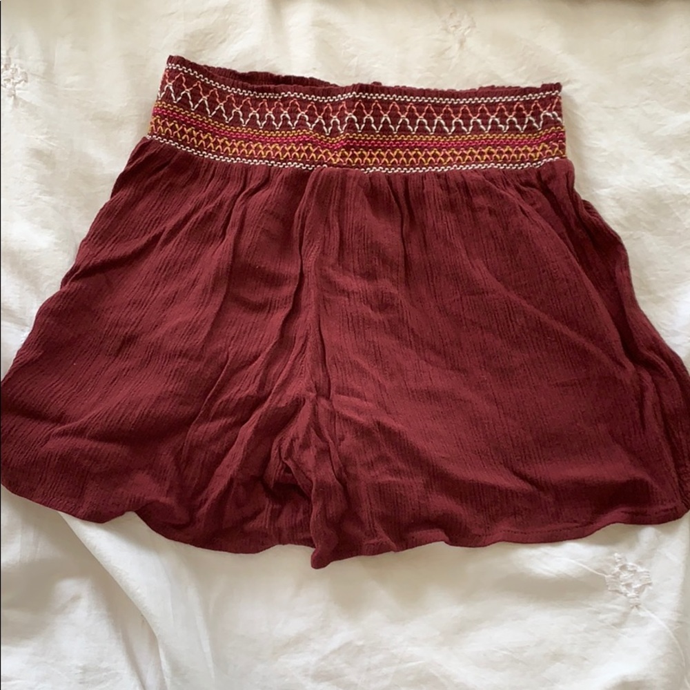 Maroon Flow Shorts